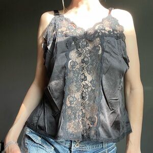 lace & silk cami